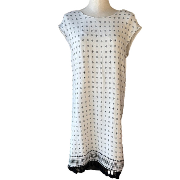 Madewell White and Black Patterned Dress - Picture 1 of 7